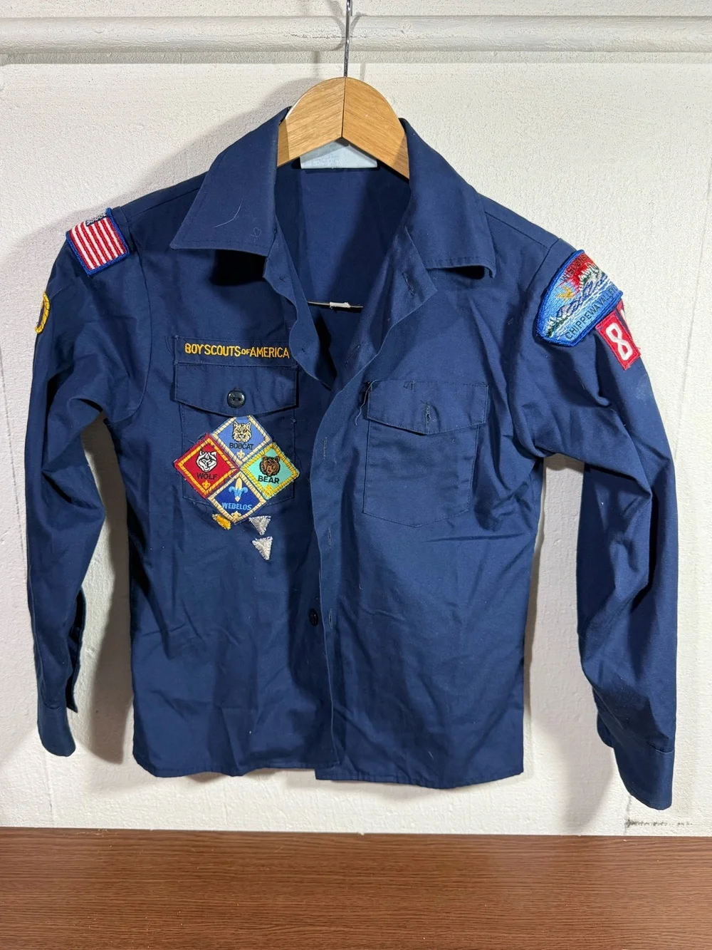 Vintage Boy Scouts Uniform With Patches
